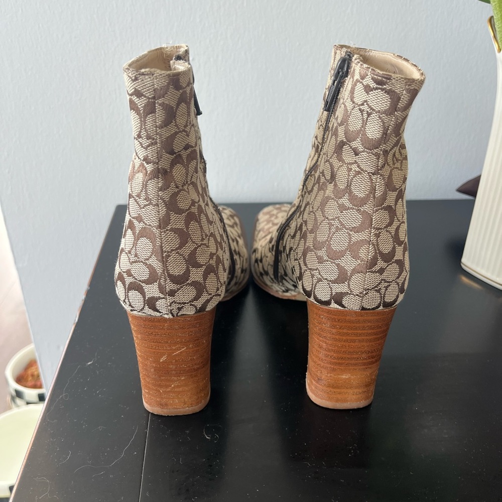 Coach Logo Ankle Boots - Picture 3 of 5